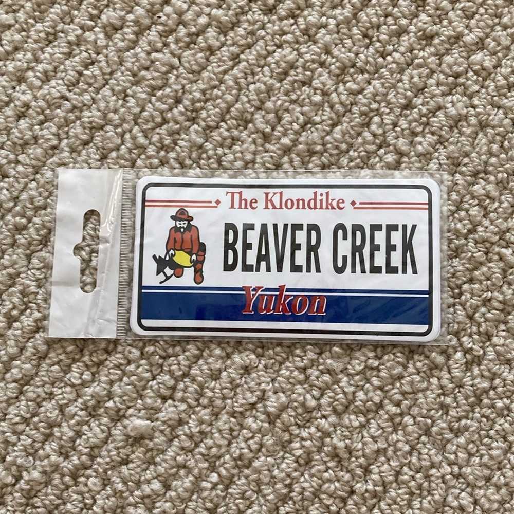 Yukon Territory Canada Beaver Creek The Klondike Sticker Wilderness Souvenir